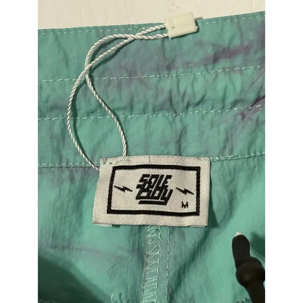 Men's SoleBoy Tie Dye Nylon Cargo Pants, Size M - Picture 6 of 7